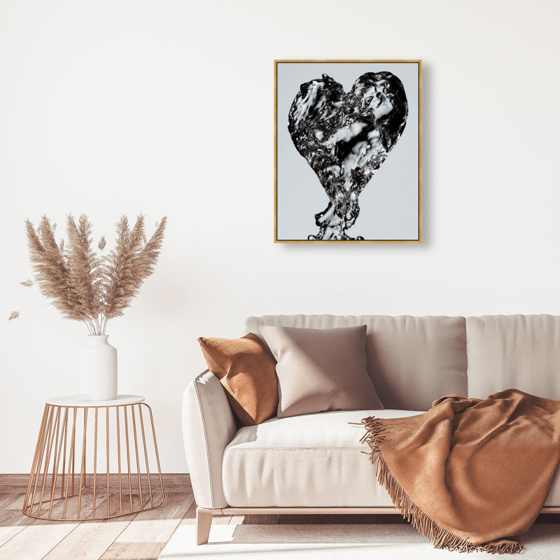 Mercury Love Print by Oliver Gal, 31"H x 37"W, Gold Floater Frame