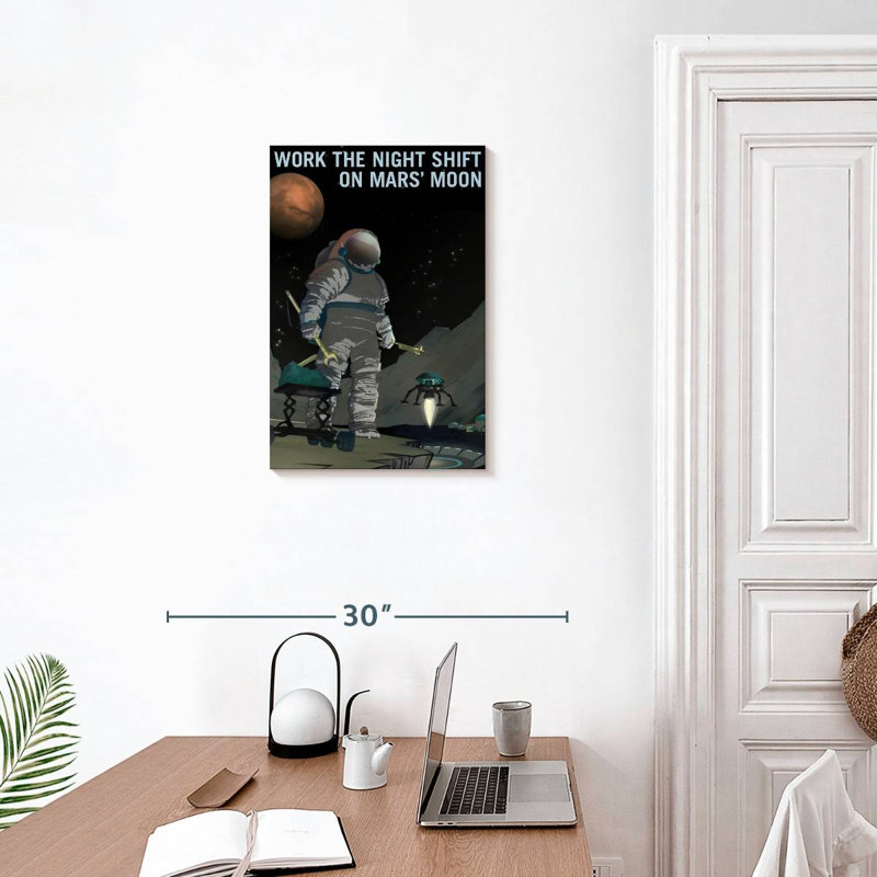 Oberle Mars Explorers Wanted Poster VI, 24" H x 16" W