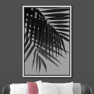 Palm Leaves Intersecting - Photographie flottante sur toile