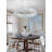 Wakeisha 24inch LED Ring Pendant Light Adjustable Dimmable Crystal Chandelier-721522191