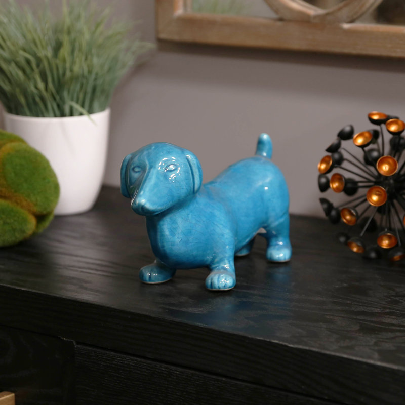 Figurine pour chien debout teckel Letcher