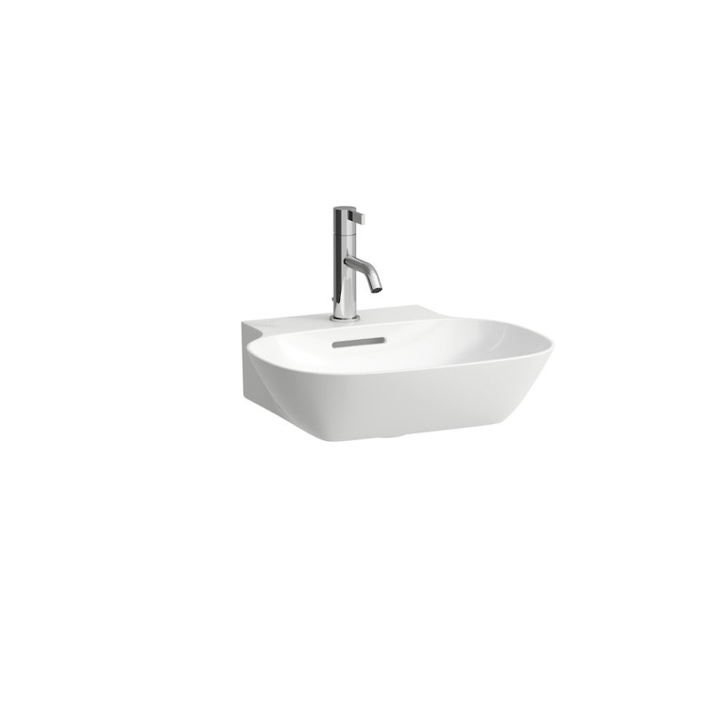 Ino 17.72'' W Single Vanity, White Matt, Single Hole, Right Hinge