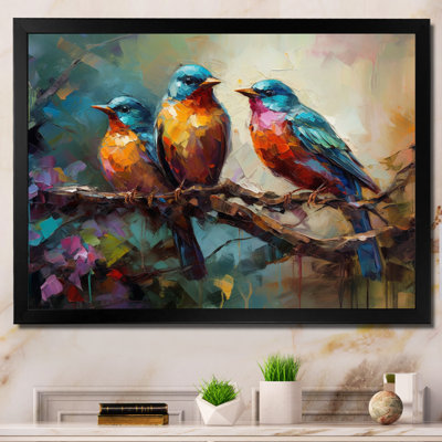 Feathered Elegance I - Bird Canvas Print Wall Art