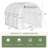 10x6.5x6.5 Ft Walk-in Tunnel Greenhouse With 6 Ventilated Mesh Windows-106901283