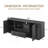 64-Inch Wavy TV Stand, Rounded Sideboard, Storage Cabinet, Wooden Vertical Stripe Cabinet For Living Room/Bedroom/Entryway.-1604617306