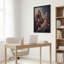 Art mural sur toile cuivre et bleu-1626927445