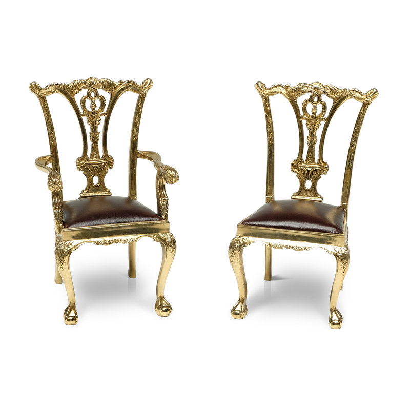 Ensemble de sculpture miniature 2 pièces Chippendale