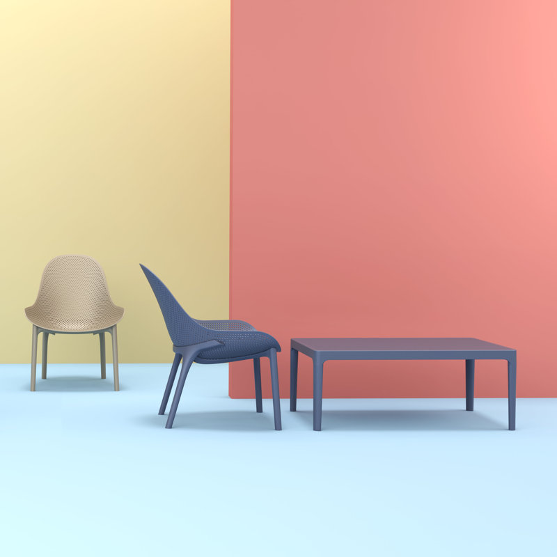 Chaise de patio Farrah, Gris foncé
