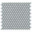 Eden 1" Rimmed Penny Round Matte Porcelain Mosaic Tile-42388009