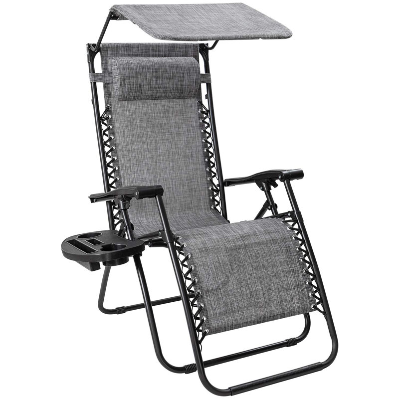 Fabiola Folding Zero Gravity Chair, Gray