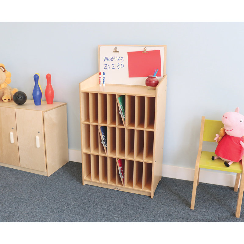 24 Compartment Manufactured Wood Cubby