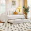 Lit de jour simple rembourré avec couchette, canapé-lit en velours avec ports de chargement USB, aucun sommier nécessaire