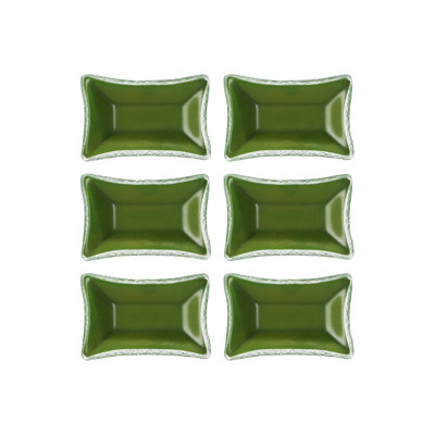 Glass Dinnerware 4.25" x 2.5" x h:0.5" 1 oz. Rectangular  Glass Ramekin (Set of 6)