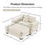 Canapé modulaire surdimensionné 54,3 po Cloud-112423627