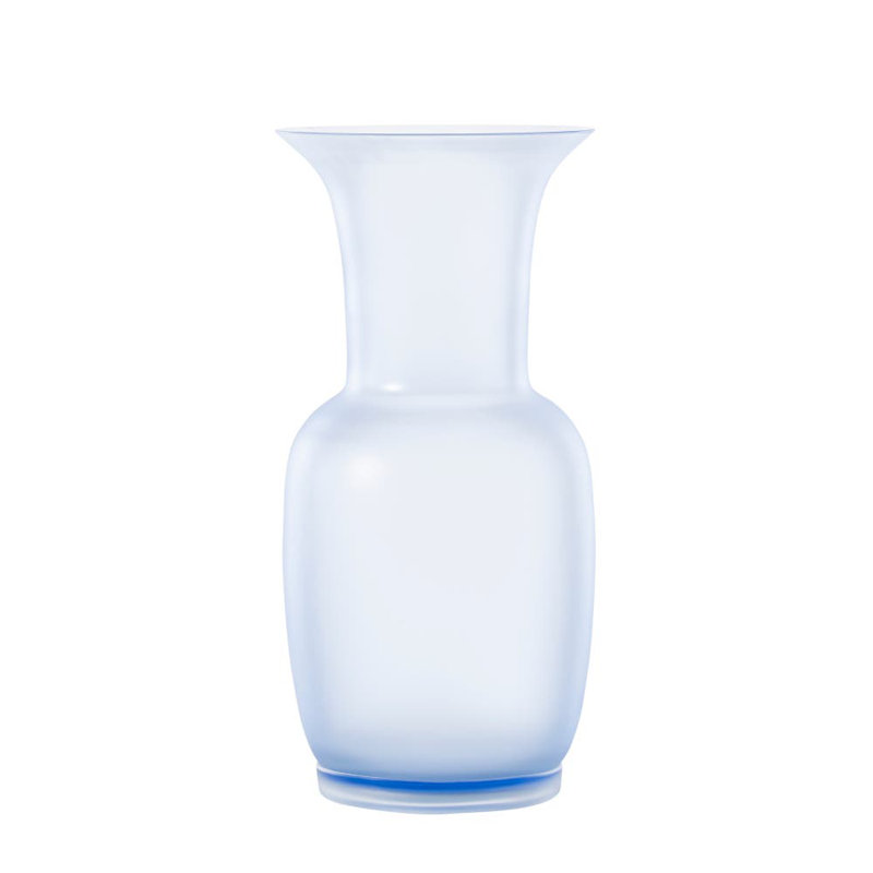 Venini Opalino Vase, 16.54" H x 7.87" W x 7.87" D, Amber