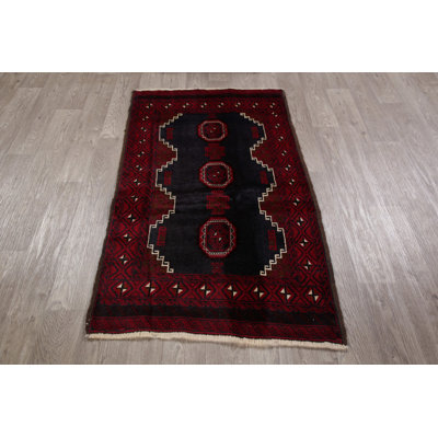 Stcyr One-of-a-Kind 3' X 5'3" New Age Wool Area Rug in Red