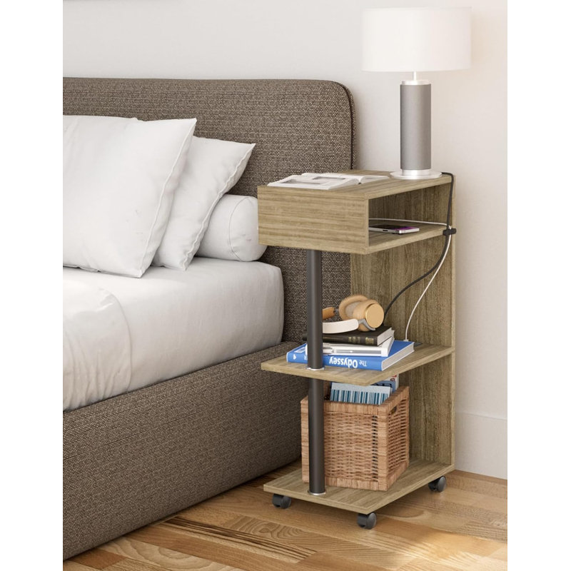 14.96'' W Metal Nightstand