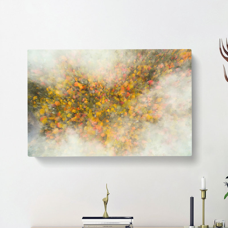 Mist Over The Forest - Wrapped Canvas, 35cm H x 50cm W x 3cm D