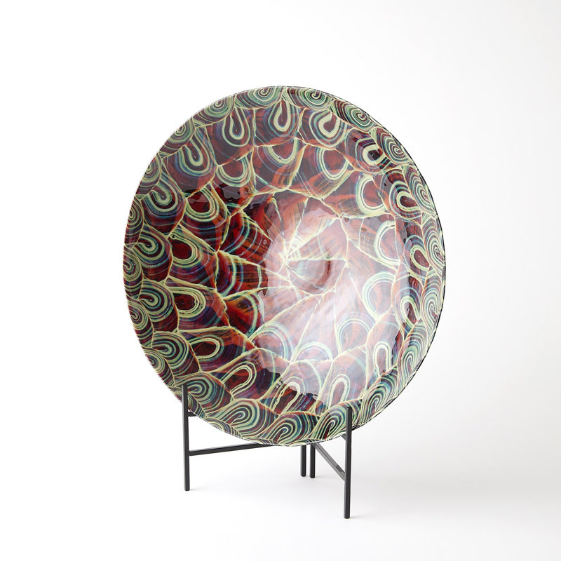 Handmade Glass Decorative Plate