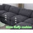 Amiyiah 142 Inch Upholstered L-shaped Soft Cloud Couch Sectional With Ottoman, Dark Gray Polyester-207874776