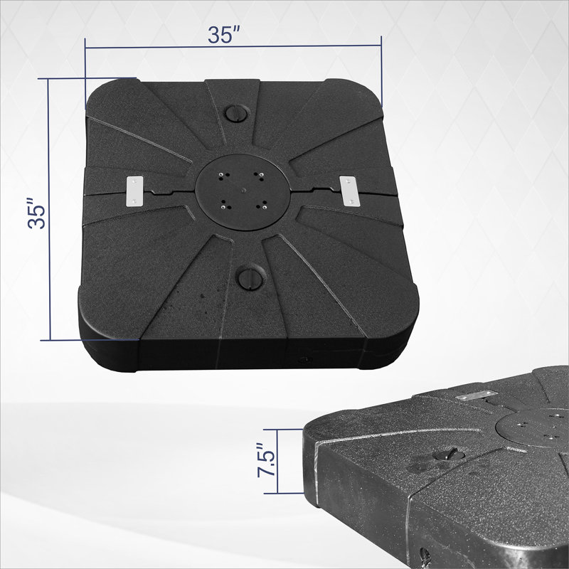 Versatile Patio Umbrella Base With Wheels And Durable Construction For Outdoor Spaces
