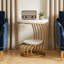 Table de chevet en faux marbre (table basse incluse)