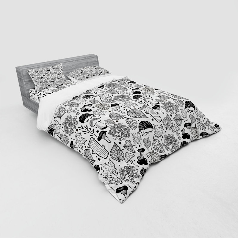 Ensemble de housse de couette hedgehog, Housse de couette grand + 3 pièces supplémentair