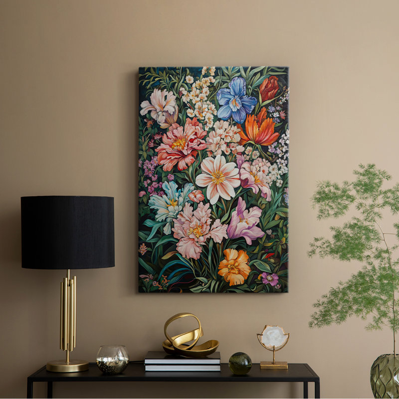 Collection sur toile de la plus haute qualité de la série XVII de Wm Morris - Prêt à accrocher, H 27 po x l 18 po