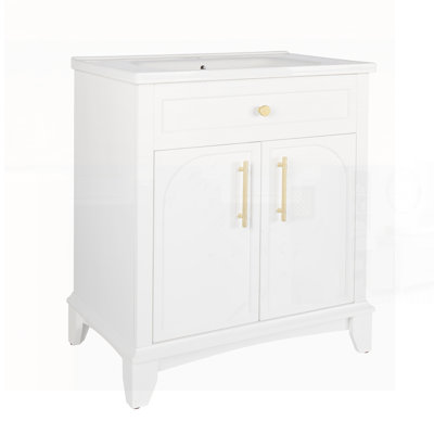 Stylish White Bathroom Cabinet With Ample Storage, For Organizing And Enhancing Your Bathroom Decor.