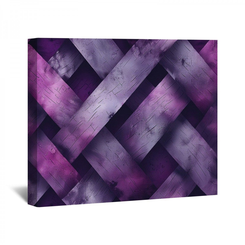 «Diagonal Stripes» sur toile, H 20 po x l 24 po x P 2 po