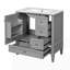 Meuble-lavabo 30 po avec lavabo en céramique-545934709