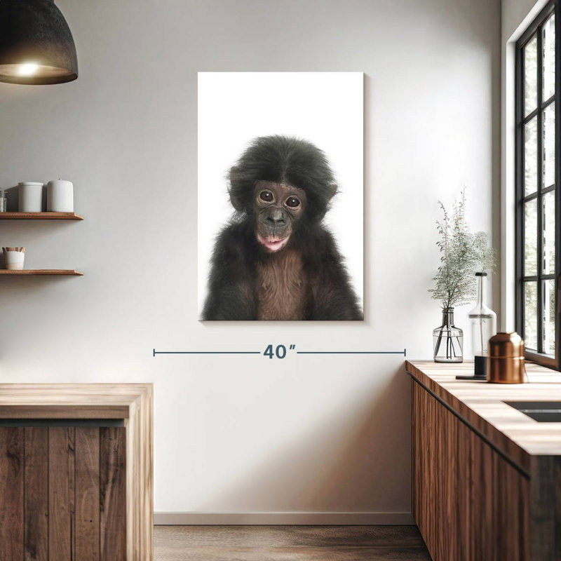 Brampt Baby Monkey, 39" H x 26" W
