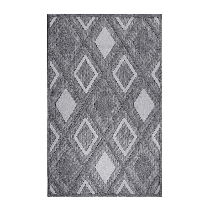 Tapis intérieur / extérieur Modern, Rectangle 6 pi x 8 pi 10 po