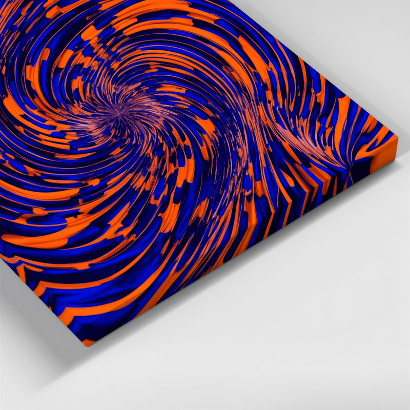 Art mural sur toile Op Art 6, H 12 po x l 18 po
