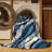 Machine Washable Olney Cupcake Modern Abstract Rug in Gray – Navy Binding-1831530078