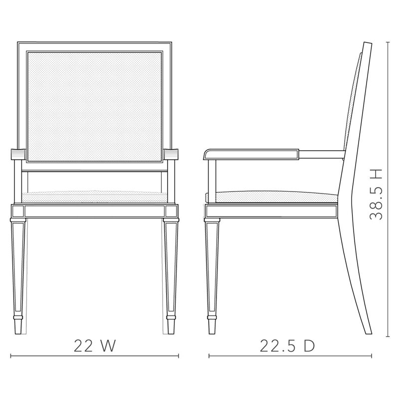 Jackson Upholstered Arm Chair, Harvest Glow