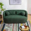 2 Piece Boucle Loveseat Living Room Set