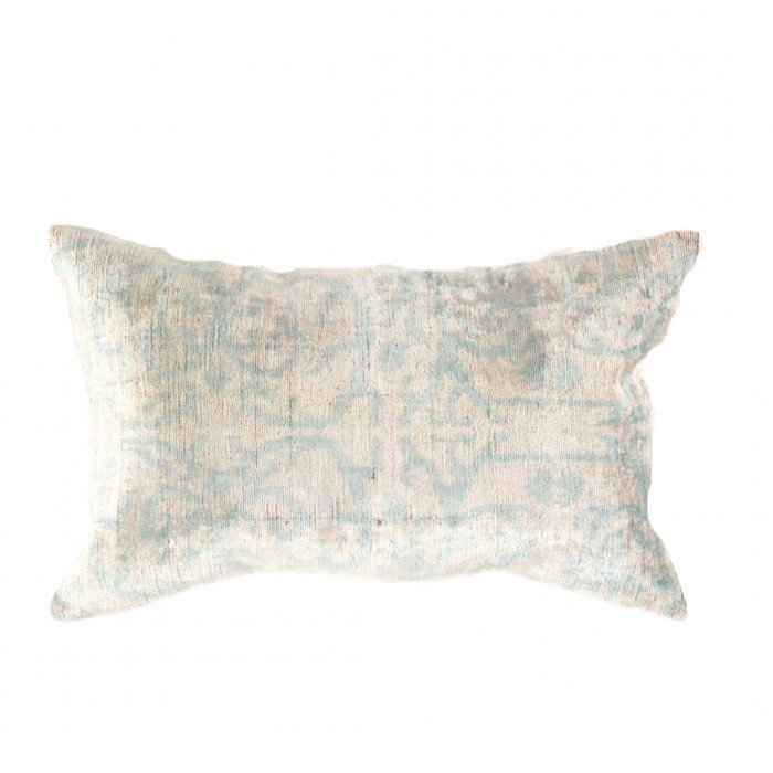 Oasis Ikat Throw Pillow, 15"H x 30"W, Light Blue