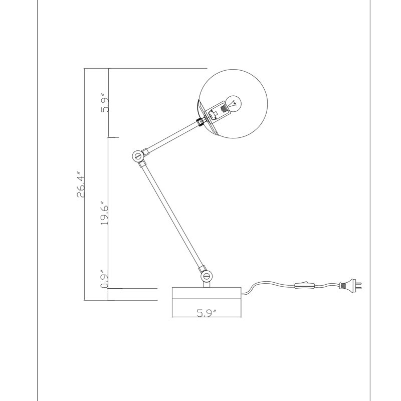 Hawkin Adjustable Metal Table Lamp