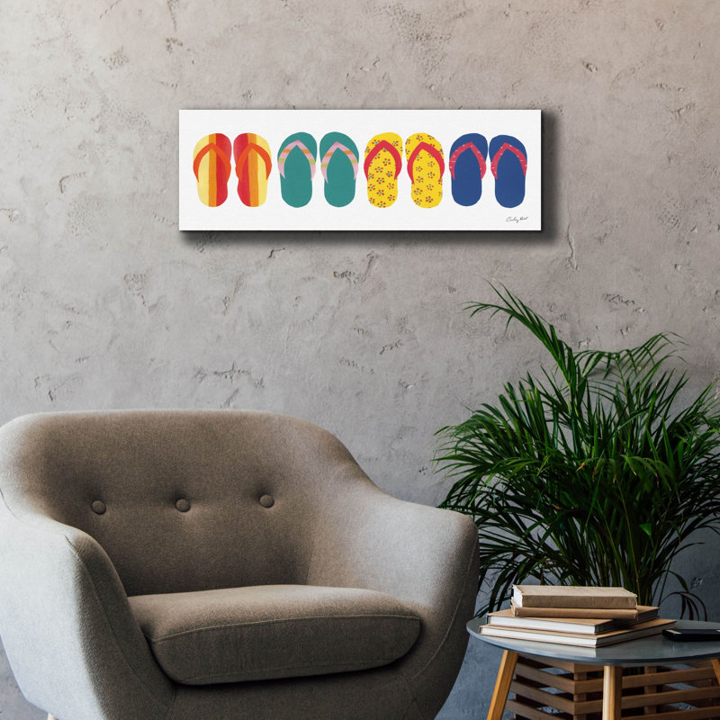  «Sea Sand Sun VIII» par Courtney Prahl, art mural sur toile, 36 po x 12 po
