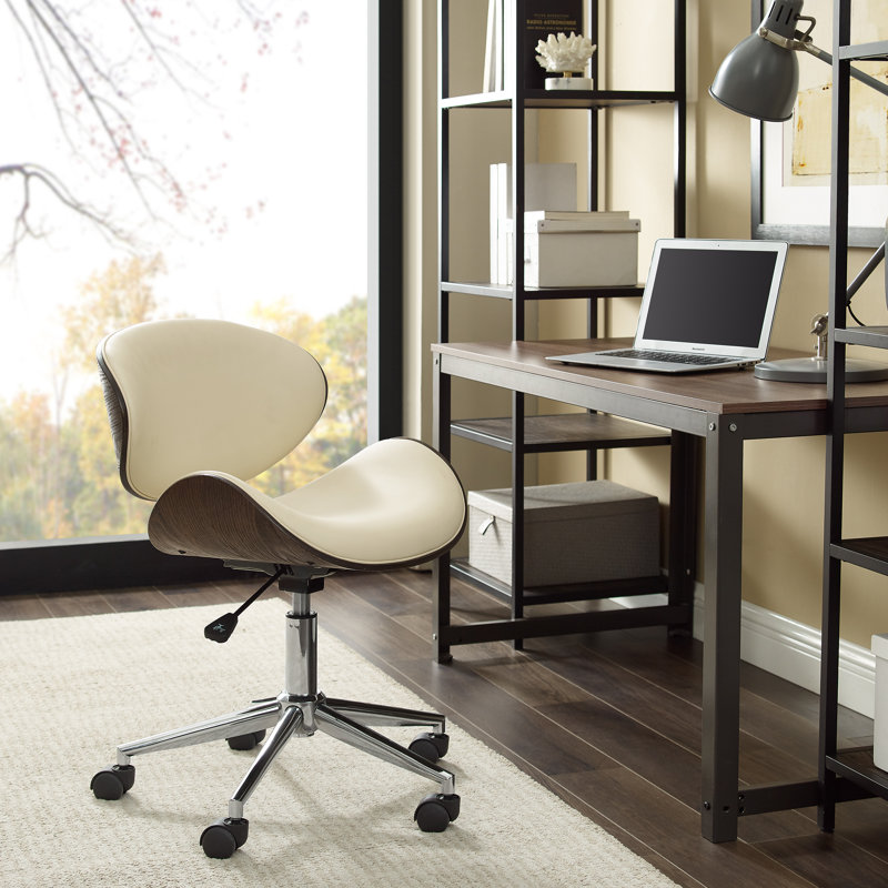 Chaise de bureau pivotante, Beige