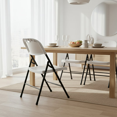 Chaise pliante en plastique robuste