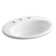 Thoreau Metal Oval Drop-In Bathroom Sink with Overflow