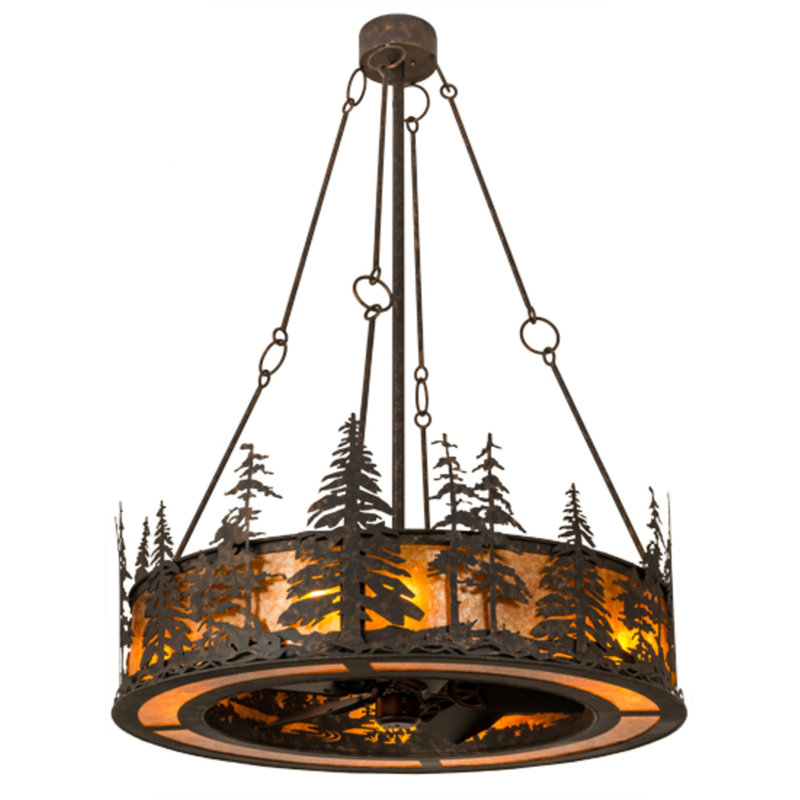 Tall Pines Downrod Ceiling Fan