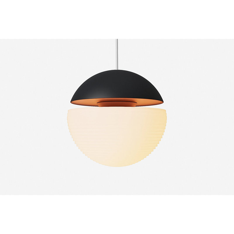 Cora Pendant Light, Carbon/White
