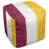 Maroon/White/Yellow