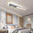 Herrick 6 - Light 55.11" Dimmable Metal Rectangle LED Flush Mount with Remote-1163368645
