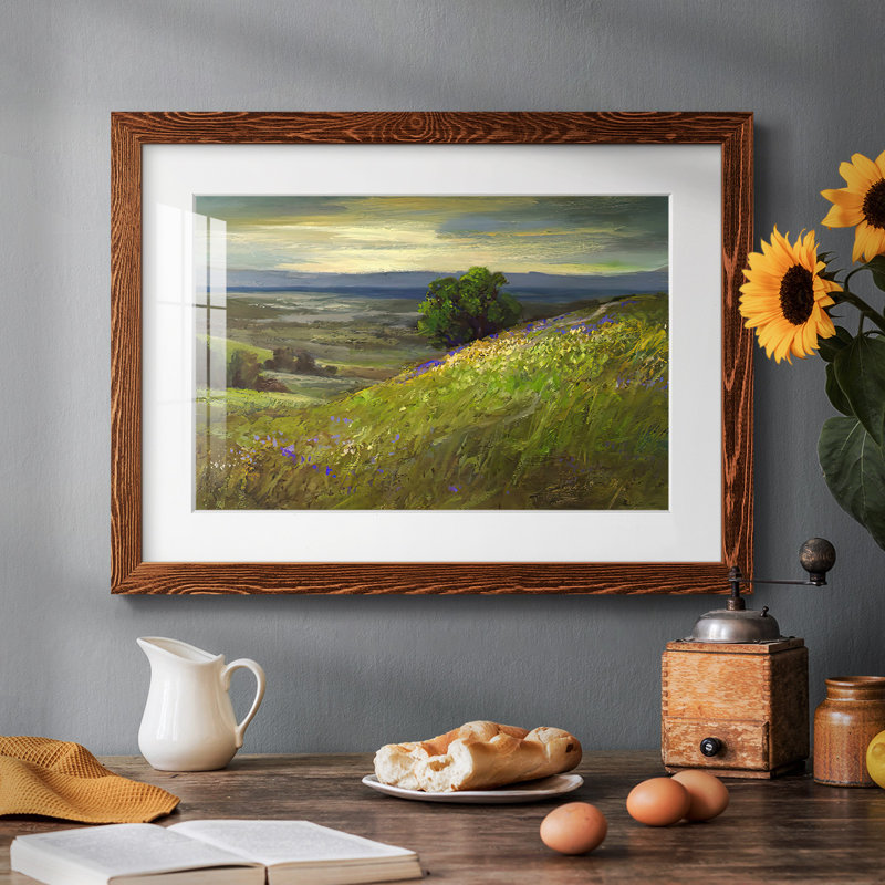 «Path Up Windy Hill», reproduction d'art sur papier, Érable, H 26 po x l 38 po