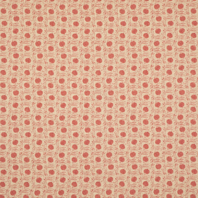 Coromandel Small Prints Seed Pod Fabric, Red