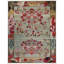 Pink Grey Alchemy Traditional Silk Wool Blend Rug - 8' x 10'5"